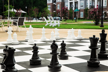Life-size chess board